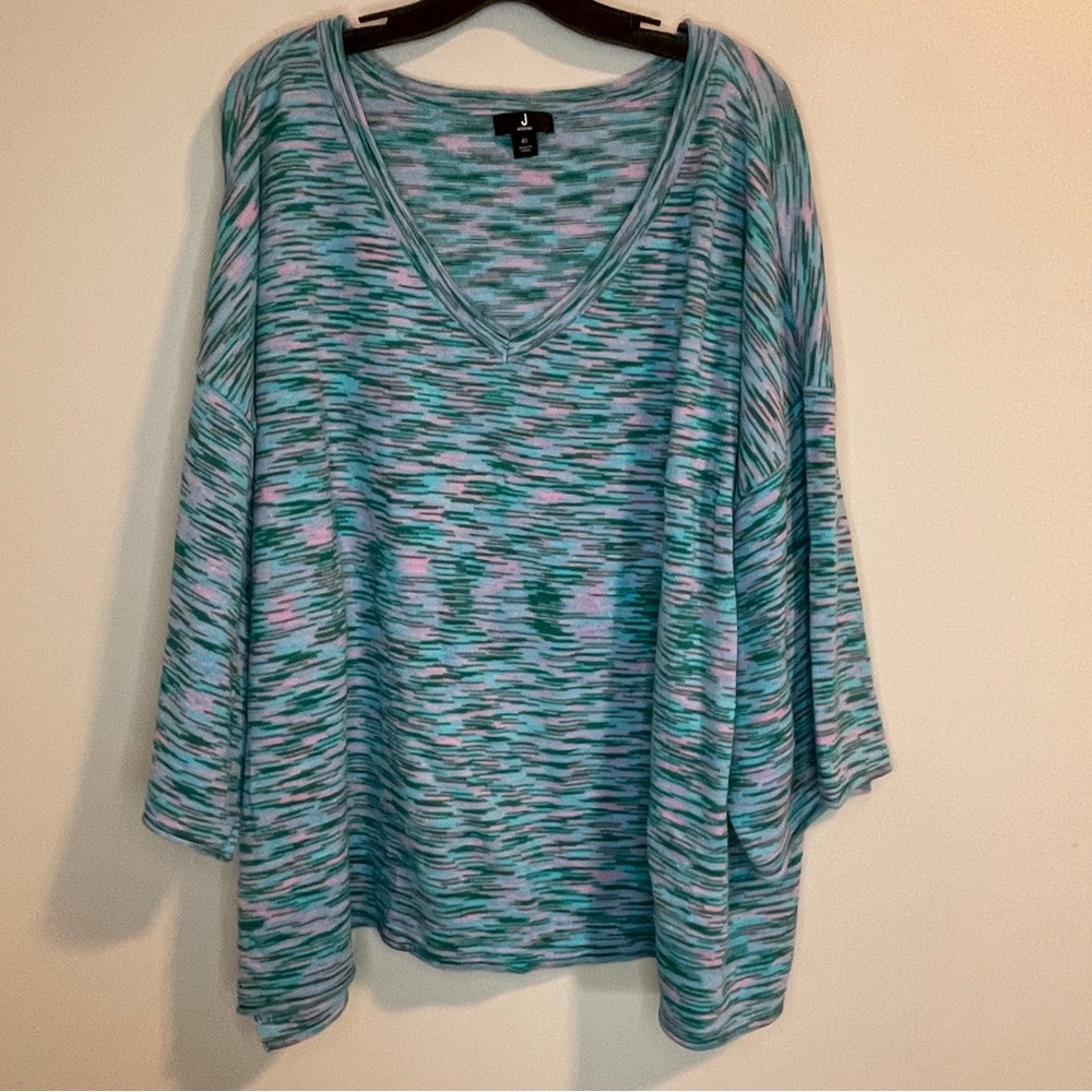 J Jason Wu Space Dye V-Neck Sweater